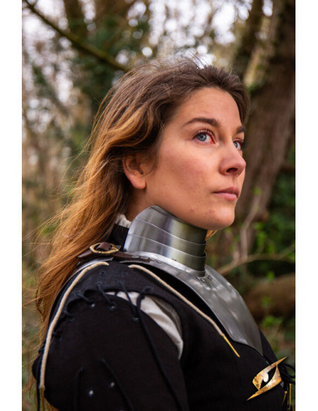 Gorjal medieval in acciaio modello...