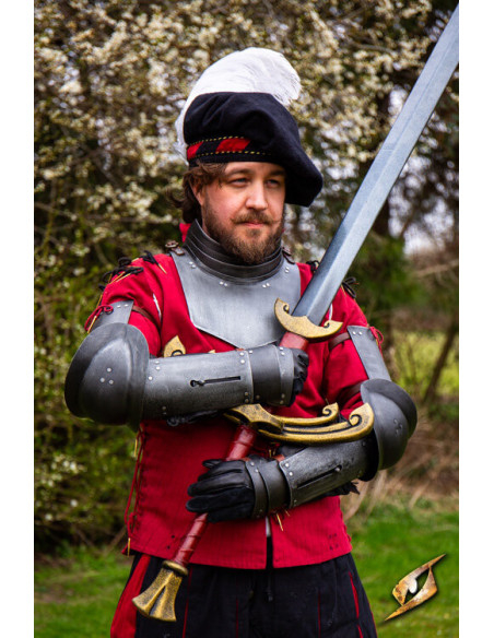 Braccia medievali in acciaio modello...