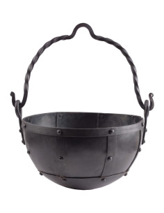 Calderone medio in acciaio rivettato (circa 9 L)