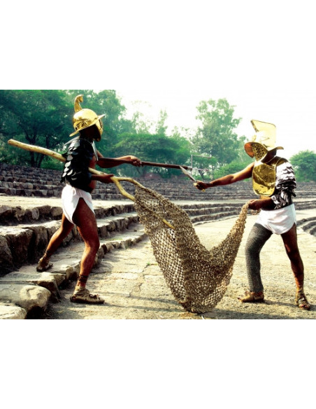 Rete di Gladiatore in filo di juta, Rete