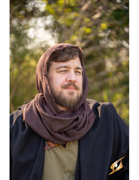 Cappuccio con scialle in chiffon,...