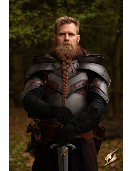 Guanti medievali a scaglie in pelle...