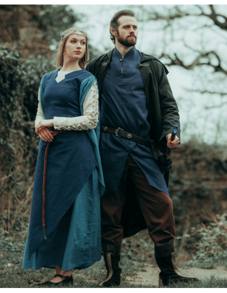 Vestito medievale in cotone modello...