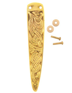 Accessorio di estremità della cintura Viking, ottone 2