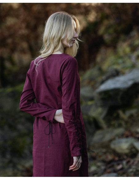 Tunica lunga medievale in cotone...