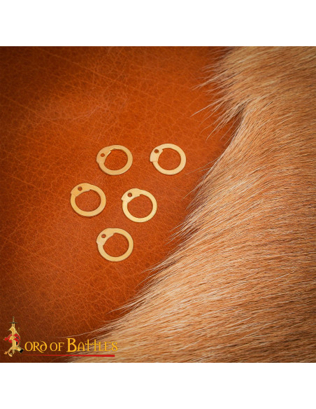 Pacchetto di anelli piani in ottone...