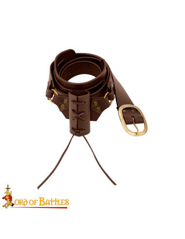 Cintura con fondina in pelle per spade
