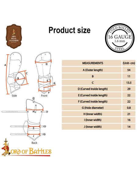 Armatura per gamba in acciaio da...