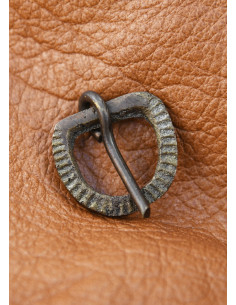 Fibbia per cintura medievale piccola, ottone