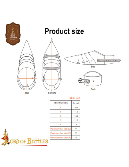 Sabot medievali in acciaio Secoli XIV-XV