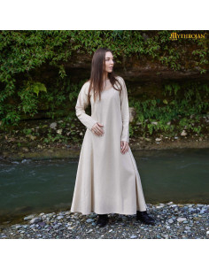 Vestito medievale con collo rotondo modello Astrid,... 2