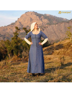 Vestito medievale contadina dei secoli XIV-XV modello Kirtle