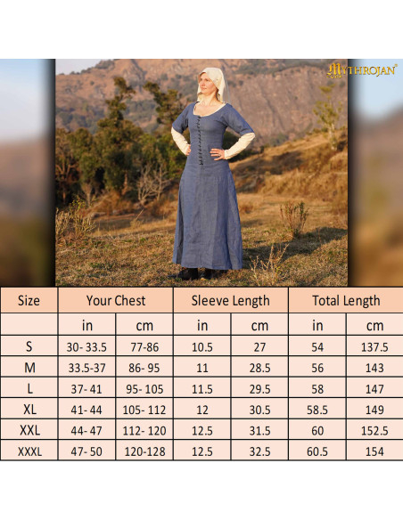 Vestito medievale contadina dei...