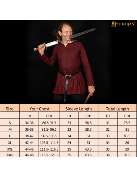 Tunica medieval in cotone modello...