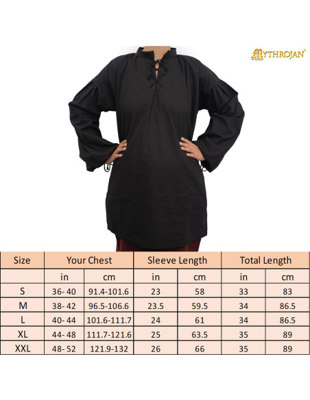 Camicia vichinga in cotone modello...