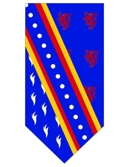 Bandiera medievale con leoni arminii...