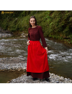 grembiule medieval rinascimentale, colore rosso 2