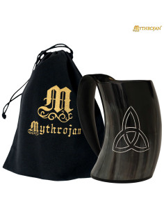 Brocca vichinga in corno naturale (600 ml.)