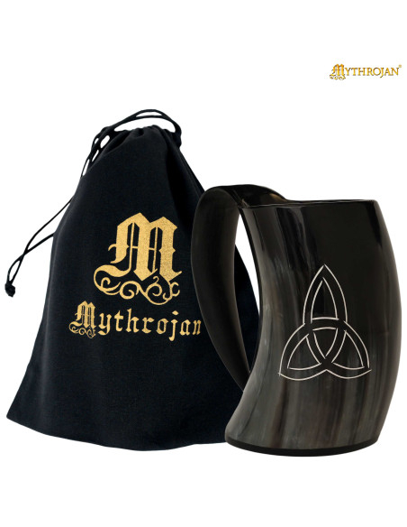 Brocca vichinga in corno naturale...