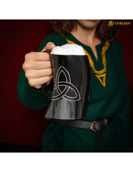 Brocca vichinga in corno naturale...