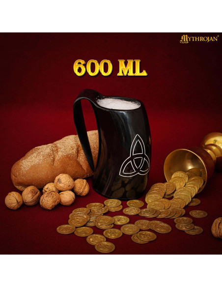 Brocca vichinga in corno naturale...