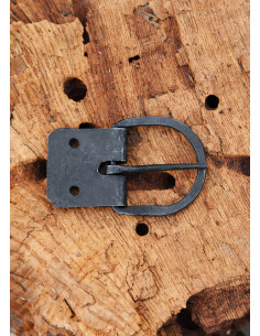 Fibbia forgiata a mano con lamiera, cinture di circa 38... 2