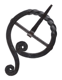 Fibbia per cintura forgiata a mano, circa 7 cm di diametro 2