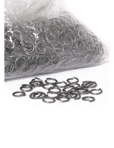 Pacchetto da 1 kg di anelli sciolti di rete, diametro 8 mm.