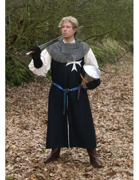 Tabardo ospedaliero in lana, lungo...