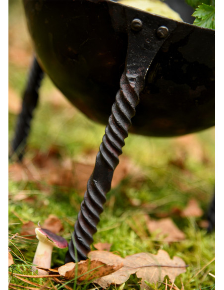 Padella-tripode medievale forgiata a...