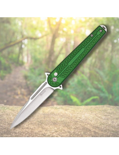 Coltello Albainox impugnatura in alluminio verde (20,2 cm.9