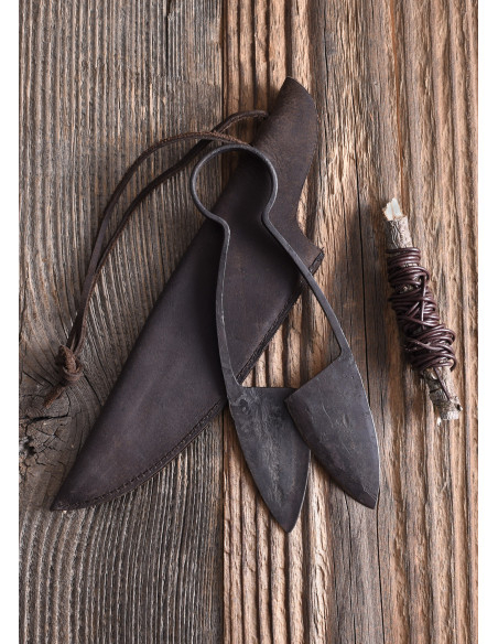 Forbici medievali con fodero in...