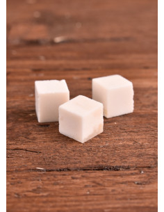 Dadi di osso, senza punti, set di 3 pezzi