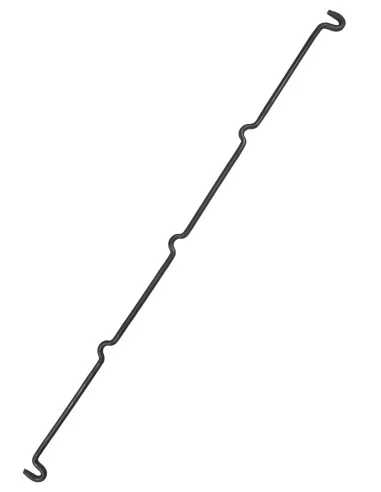 Vite in acciaio per treppiedi, forgiata a mano, circa 120 cm