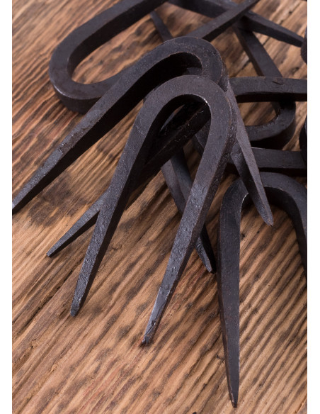 Confezione da 10 ganci forgiati a mano