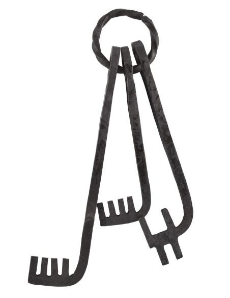 Chiavi medievali con portachiavi,...