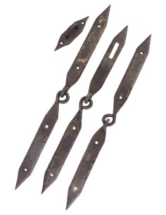 Ferramenta per forziere vichingo, set di 2 cerniere e 1...