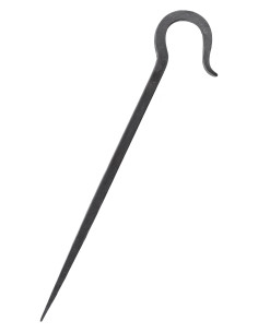 Picchetta per tenda, acciaio forgiato a mano (34 cm). 2