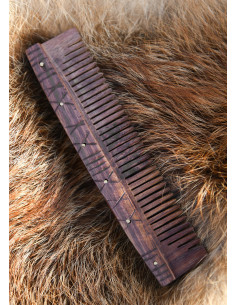 Pettine medievale in legno, 15 cm.