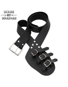 Fodero medievale in cuoio per spade, colore nero