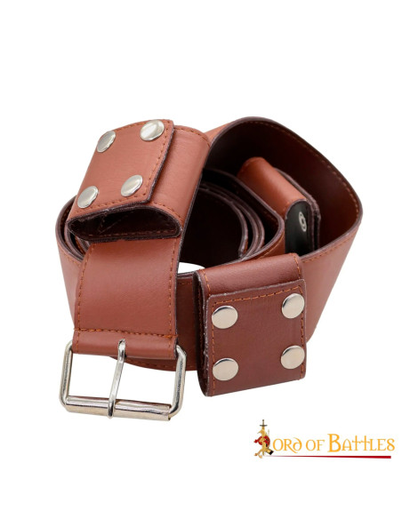 Cintura in pelle fatta a mano per...