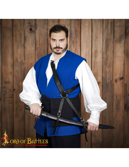 Tahalí medieval in cuoio per...