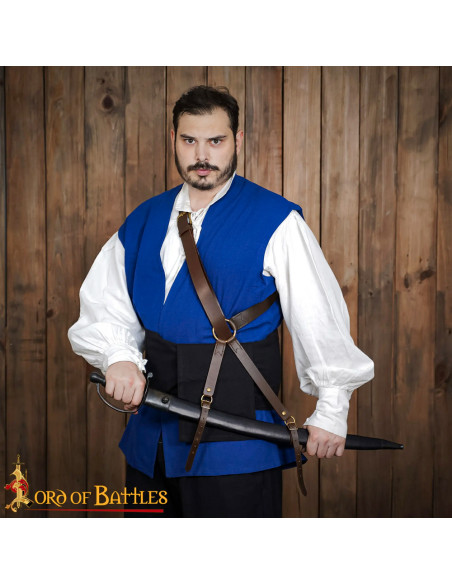 Tahalí medieval in cuoio per...