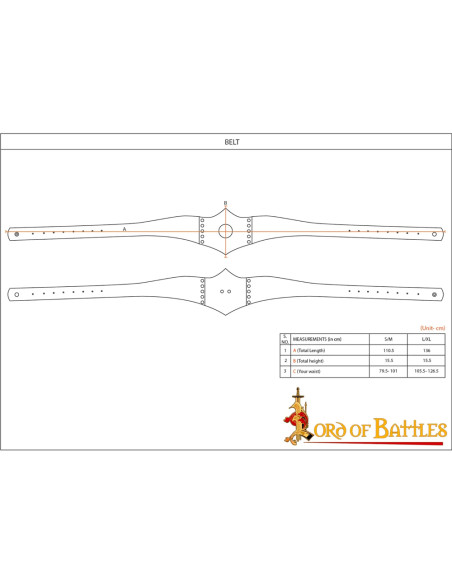 Cintura in pelle Royal Huntress,...