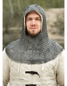 Verdugo di maglia con apertura quadrata, anelli da 8 mm.