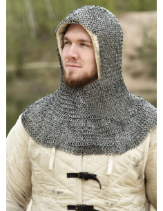 Verdugo di maglia con apertura quadrata, anelli da 8 mm. 2