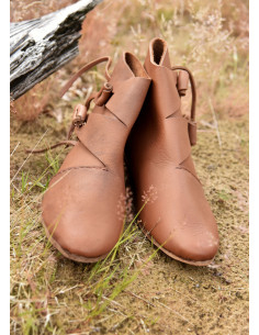Scarpe vichinghe medievali precoci Jorvik, marrone 2