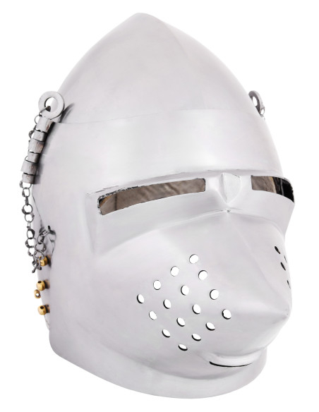 Casco con muso di levriero del XIV...