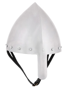 Casco conico Olmutz nasale saldato, acciaio da 2 mm