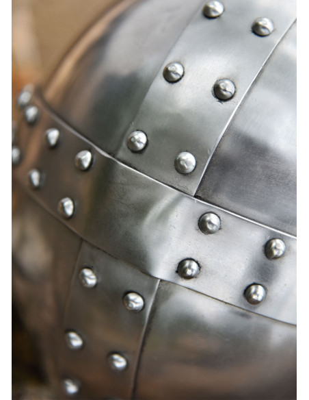 Elmo da crociato Spangenhelm con visiera